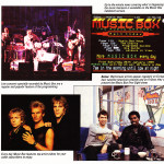 Montage of pictures showing Martin with Billy Ocean and the Police